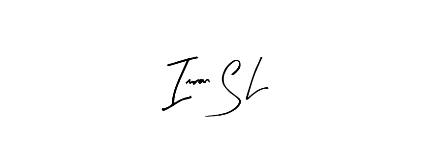 How to make Imran S L name signature. Use Arty Signature style for creating short signs online. This is the latest handwritten sign. Imran S L signature style 8 images and pictures png